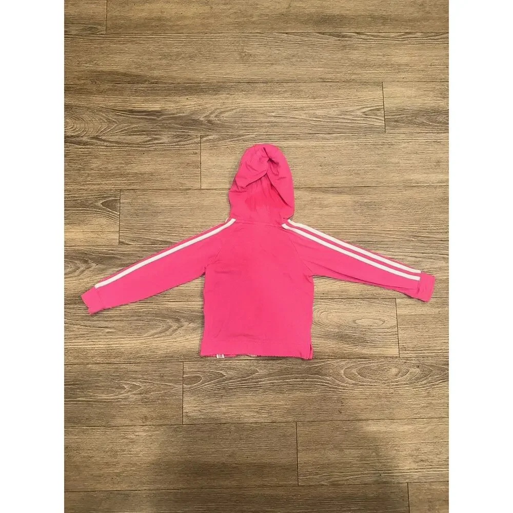 Adidas Pink Flowers Zip Up With Hood Girls/Kids Size 3T
